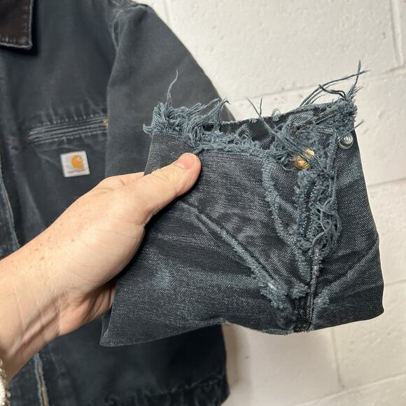 Vintage Carhartt Blanket-Lined Detroit Jacket “Black” J001 - Picture 5 of 13